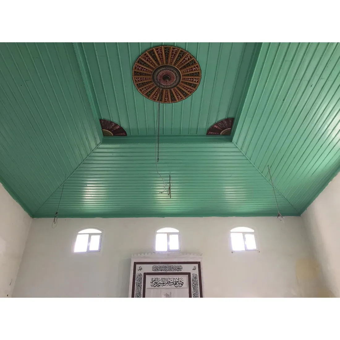 Hisarlı Kaya Köyü Camii tavan yenileme